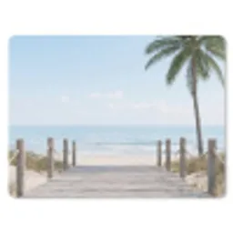 Palmbomen - Pad - Horizon muismat rubber klein -3d