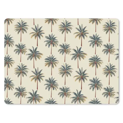 Palmbomen - Tropisch - Groen muismat rubber klein 262 -3d