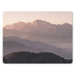 Panorama - Landschap - Bergen muismat rubber klein -3d