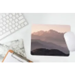 Panorama - Landschap - Bergen muismat rubber klein -witbureau