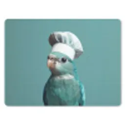 Parkiet - Vogel - Koksmuts - Cute muismat rubber klein -3d