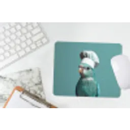 Parkiet - Vogel - Koksmuts - Cute muismat rubber klein -witbureau