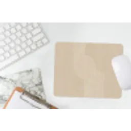 Parallelle lijnen - Lichte textuur - Beige muismat rubber klein -witbureau
