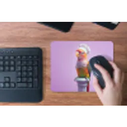 Papegaai - Koksmuts - Pilaar - Vogel muismat rubber klein -toetsenbord