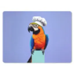 Papegaai - Koksmuts - Vogel - Leuk muismat rubber klein -3d