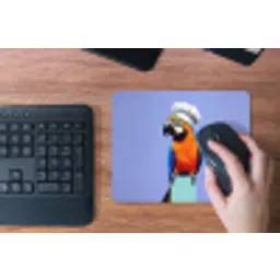 Papegaai - Koksmuts - Vogel - Leuk muismat rubber klein -toetsenbord