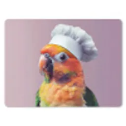 Papegaai - Koksmuts - Nieuwsgierig - Vogel muismat rubber klein -3d