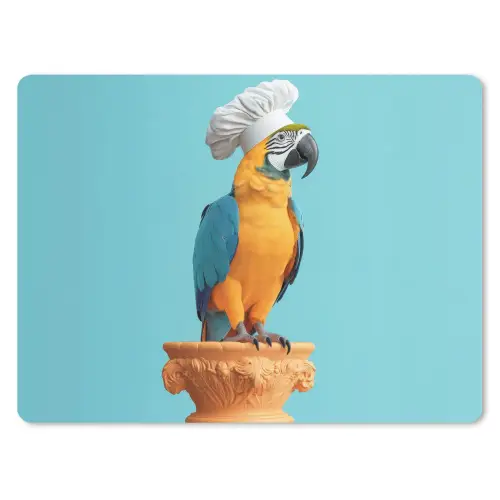 Papegaai - Koksmuts - Grappig - Vogel muismat rubber klein -3d