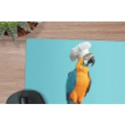 Papegaai - Koksmuts - Grappig - Vogel muismat rubber klein -closeup