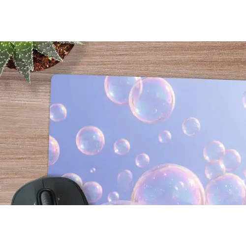 Pastel - Bubbels - Dromerig muismat rubber klein -closeup