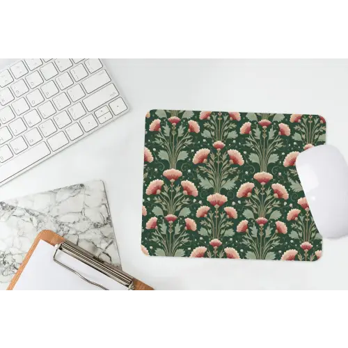Patroon - Botanisch - Kleurrijk muismat rubber klein 262 -witbureau