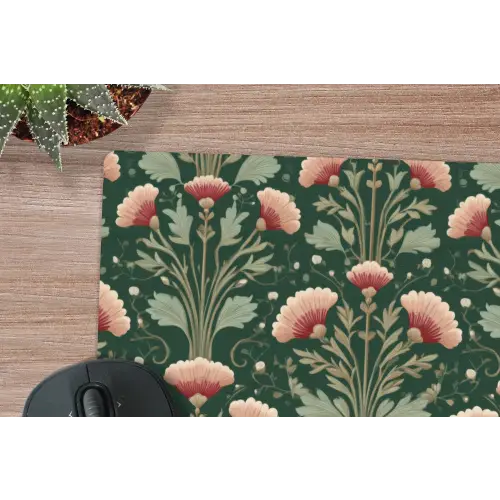 Patroon - Botanisch - Kleurrijk muismat rubber klein 262 -closeup