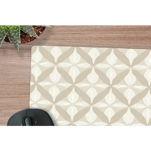 Patroon - Klassiek - Beige muismat rubber klein 262 -closeup