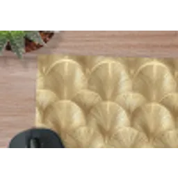 Patroon - Waaier -  Goud muismat rubber klein 262 -closeup