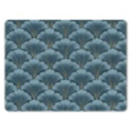 Patroon - Ginkgoblad - Blauw muismat rubber klein 262 -3d