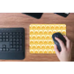 Patroon - Motief - Geel muismat rubber klein 262 -toetsenbord
