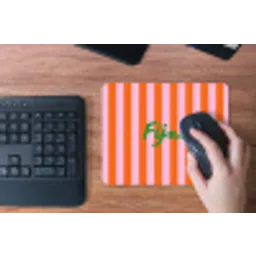 Patroon - Oranje - Fijn - Strepen muismat rubber klein -toetsenbord