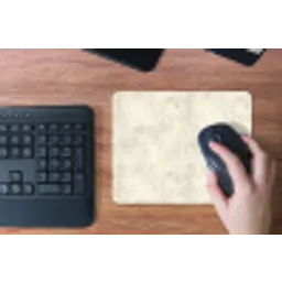 Patroon - Organisch - Beige muismat rubber klein 262 -toetsenbord