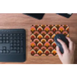 Patroon - Retro - Kleurrijk muismat rubber klein 262 -toetsenbord