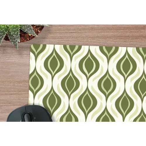 Patroon - Retro - Groen muismat rubber klein 262 -closeup