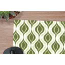 Patroon - Retro - Groen muismat rubber klein 262 -closeup