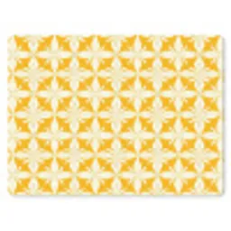Patroon - Retro - Geel muismat rubber klein 262 -3d