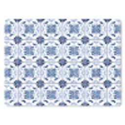 Patroon - Tegel - Blauw muismat rubber klein 262 -3d