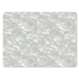Parelmoerglans - Wit - Schelp muismat rubber klein 262 -3d