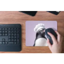 Pinguïn - Koksmuts - Lief - Paars muismat rubber klein -toetsenbord