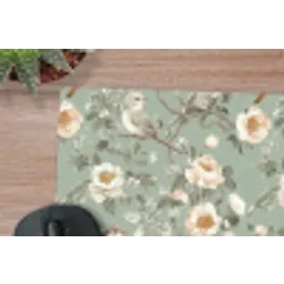 Roze - Vogels - Kleurrijk muismat rubber klein 262 -closeup