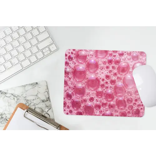 Roze - Schuim - Bubbels muismat rubber klein -witbureau