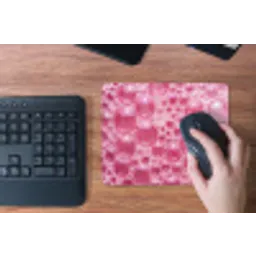 Roze - Schuim - Bubbels muismat rubber klein -toetsenbord