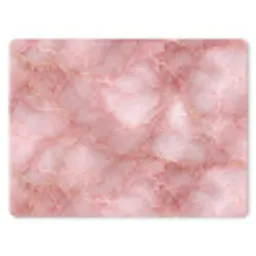 Roze - Kwarts - Goud - Marmer muismat rubber klein 262 -3d