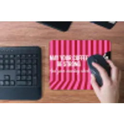 Roze - Strepen - Koffie - Maandag muismat rubber klein -toetsenbord