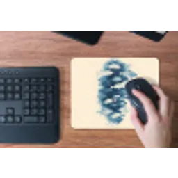 Vissen - Minimalistisch - Blauw muismat rubber klein -toetsenbord