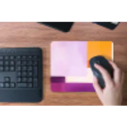 Vlakken - Abstract - Rechthoekig - Oranje muismat rubber klein -toetsenbord