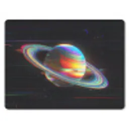 Planeet - Cirkel - Kleurrijk muismat rubber klein -3d