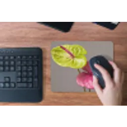 Planten - Anthurium - Groen - Roze muismat rubber klein -toetsenbord