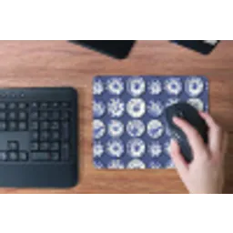 Borden - Floraal - Blauw muismat rubber klein 262 -toetsenbord