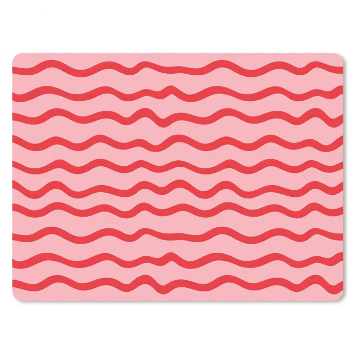 Speels - Patroon - Rood muismat rubber klein 262 -3d