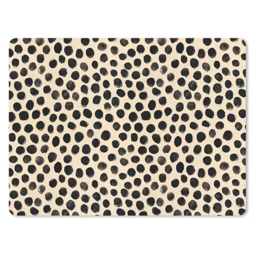 Stippen - Patroon - Zwart muismat rubber klein 262 -3d
