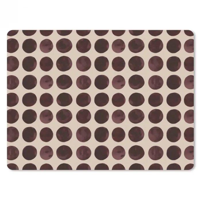 Stippen - Patroon - Bruin muismat rubber klein 262 -3d