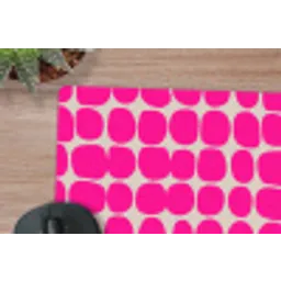 Stippen - Patroon - Roze muismat rubber klein 262 -closeup