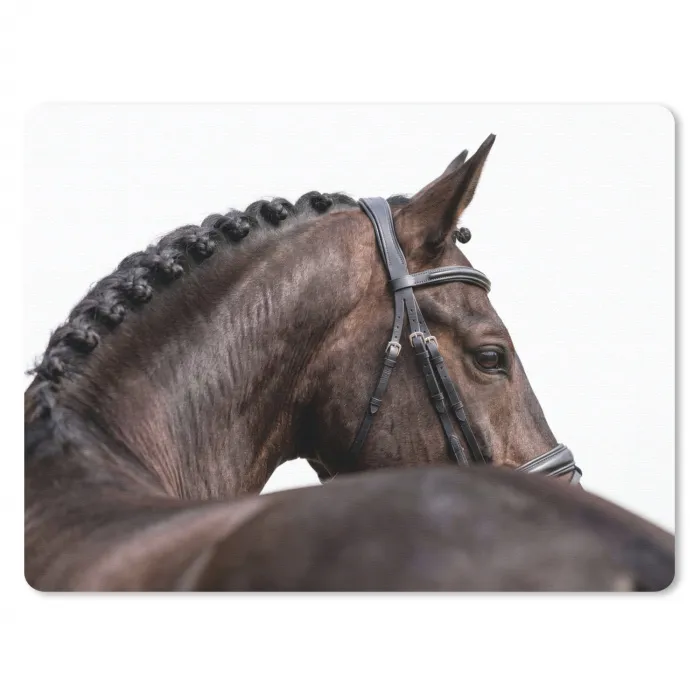 Portret - Paard - Elegant muismat rubber klein -3d