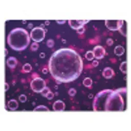 Paars - Bubbels - Schuim muismat rubber klein -3d