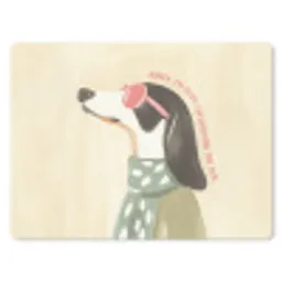 Quote - Hond - Zonnebril muismat rubber klein -3d