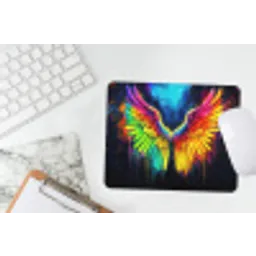 Regenboogkleuren - Vleugels - Magisch muismat rubber klein -witbureau