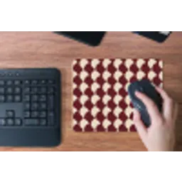 Rood - Tegelpatroon - Crème muismat rubber klein 262 -toetsenbord