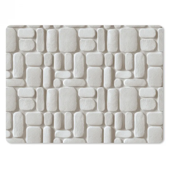 Reliëf - Structuur - Wit muismat rubber klein 262 -3d