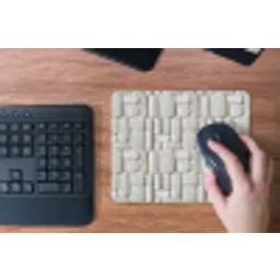 Reliëf - Structuur - Wit muismat rubber klein 262 -toetsenbord